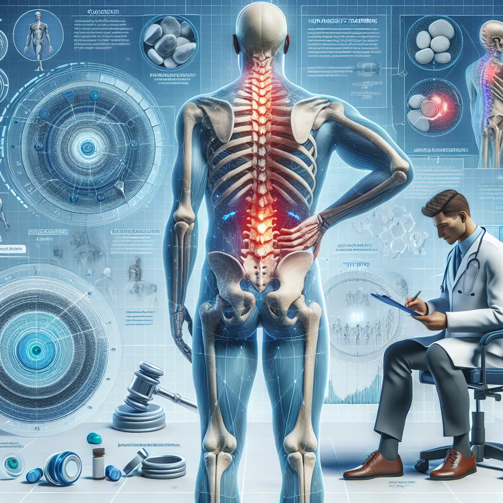Infographic showing the prevalence of back pain worldwide and in specific demographics