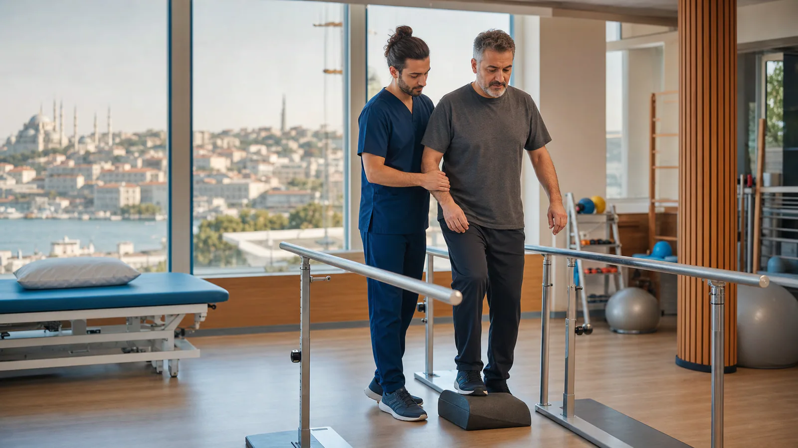 İstanbul’da nörolojik rehabilitasyon kapsamında güvenli denge değerlendirmesi